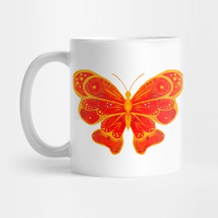 Orange Butterfly Mug